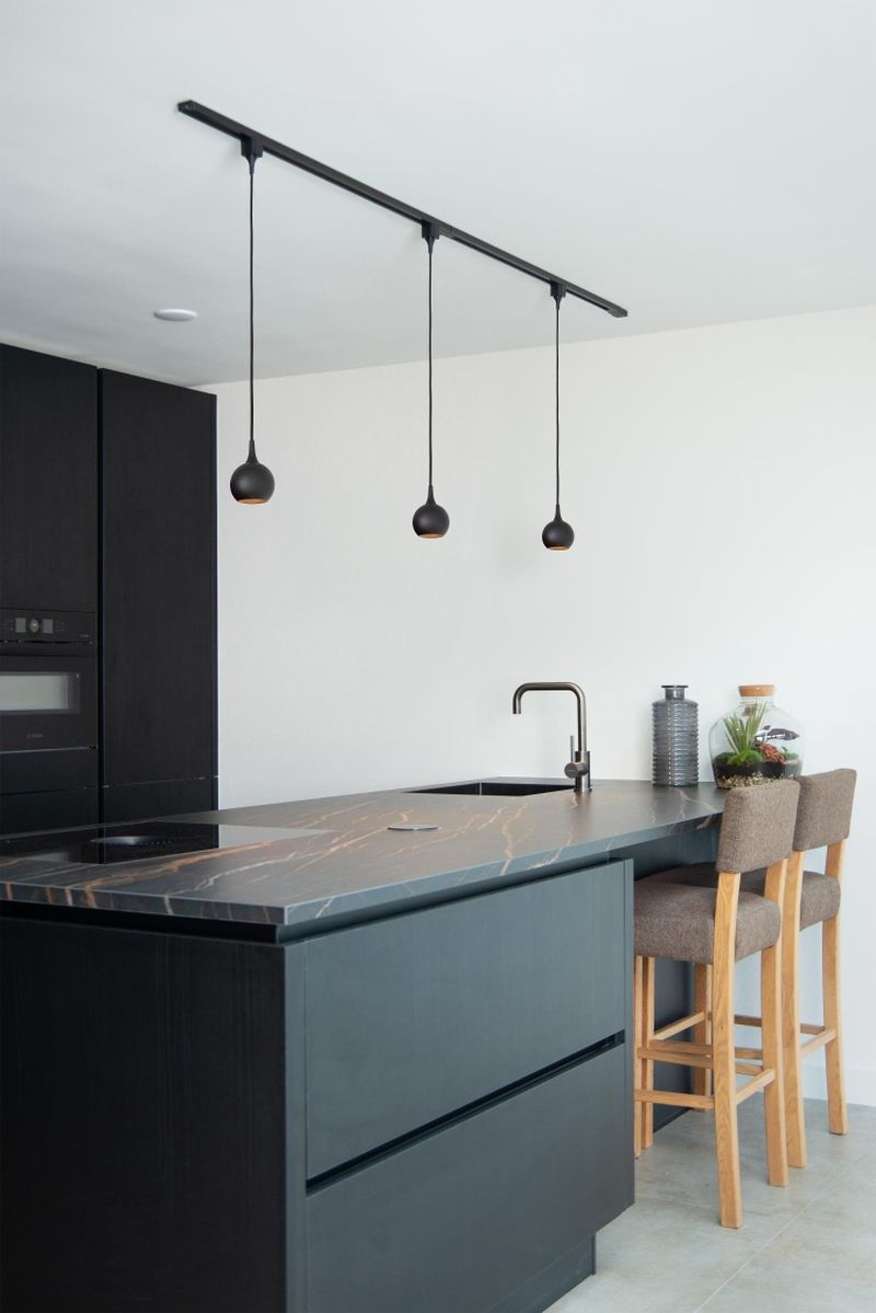 Lucide TRACK FAVORI prívesok - 1-okruhový systém osvetlenia koľajníc - 1xGU10 - čierny (predĺženie)